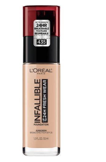 loreal infallible foundation silicone or water